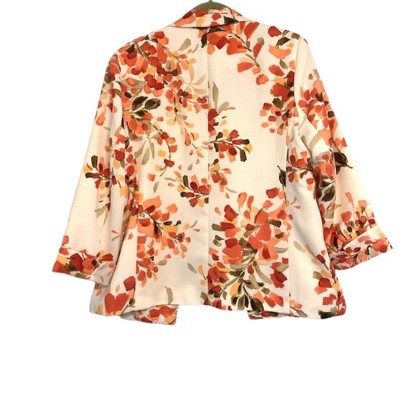 Alfred Dunner Floral Lightweight Lined Jacket | 12 - Picture 2 of 7